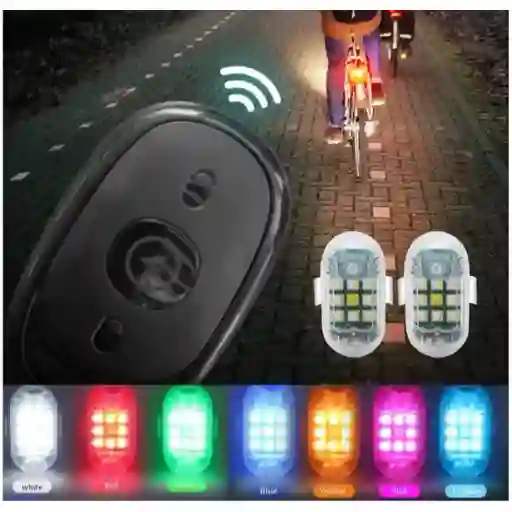 Luz Led Bicicleta Recargable Anticolisión Seguridad
