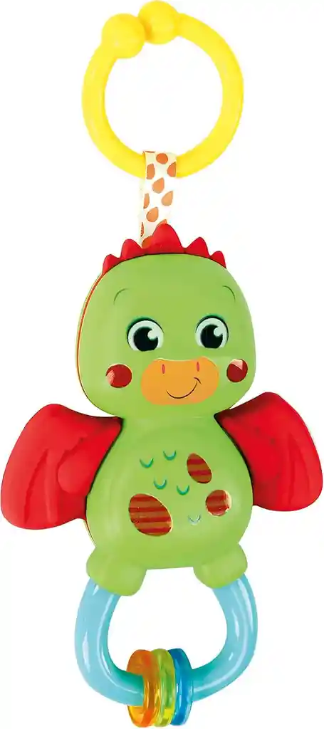 Juego Sensorial Sonajero Dragón Mordedor Para Bebé