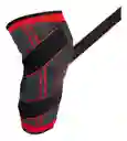 Rodillera Deportiva De Compresión K6 Ajustable Crossfit Color Negro Talla S/m