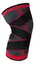 Rodillera Deportiva De Compresión K6 Ajustable Crossfit Color Negro Talla S/m