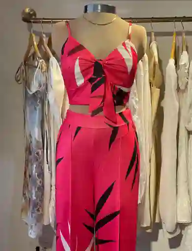 Set Floreado Fucsia