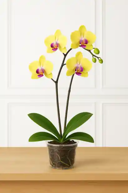 Orquidea Amarilla 2 Varas Florales