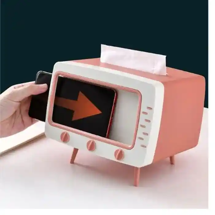 Dispensador De Servilletas Con Soporte Para Celular