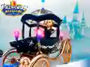 Muñeca Princesa Con Caballo Y Carruaje Mágico Azul Oscuro