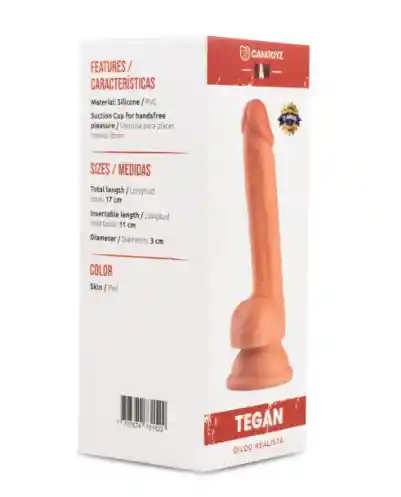 Dildo Realista Tegan 17 Cm
