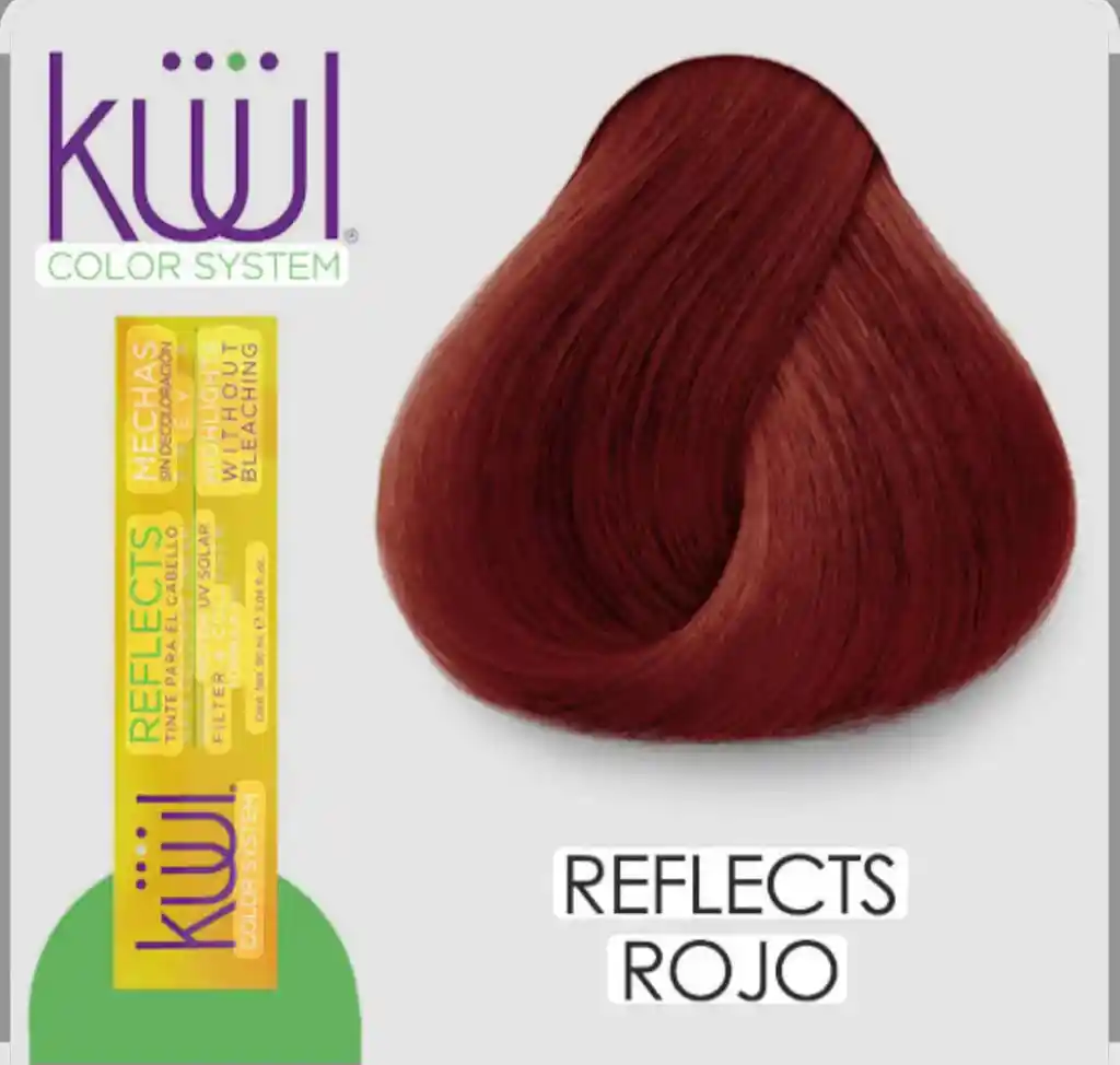 Tinte Reflects Rojo 90grs Viene Con Peroxido De 30 Vol
