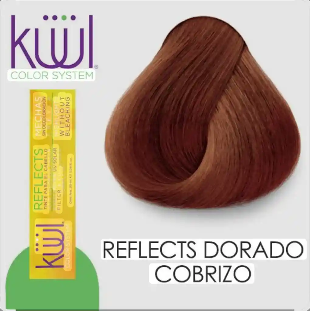 Tinte Reflects Dorado Cobrizo 90grs Viene Con Peroxido 30 Vol.