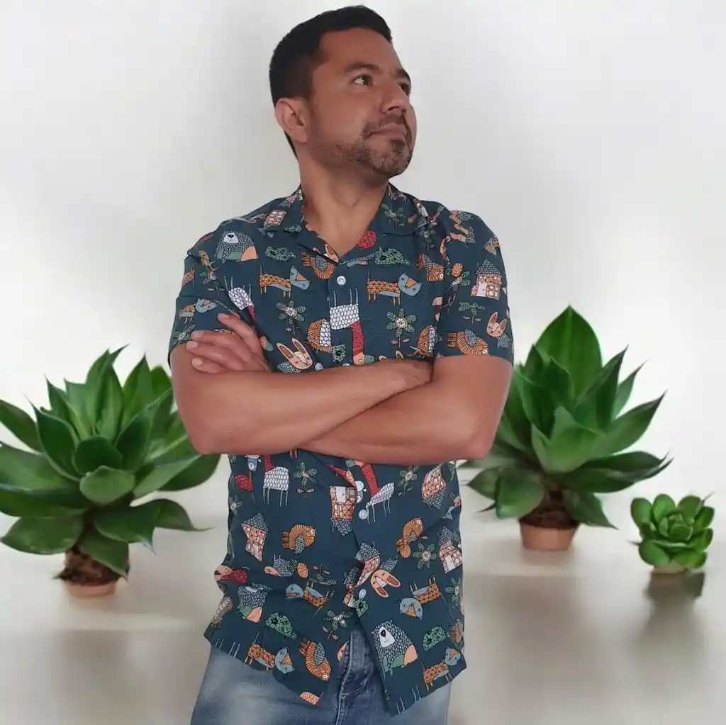 Ultima Unidad!! Camisa Chalís Para Hombre Talla Xl Animals