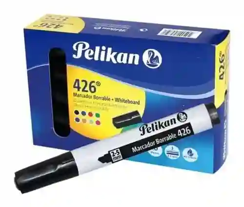 Marcador Pelikan Negro Borrable