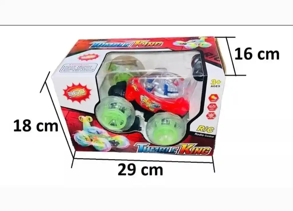 Carro A Control Remoto Carro Loco Rojo Juguete Niños