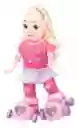 Muñeca Patinadora Luces Y Sonido Juguete Niñas Rosada