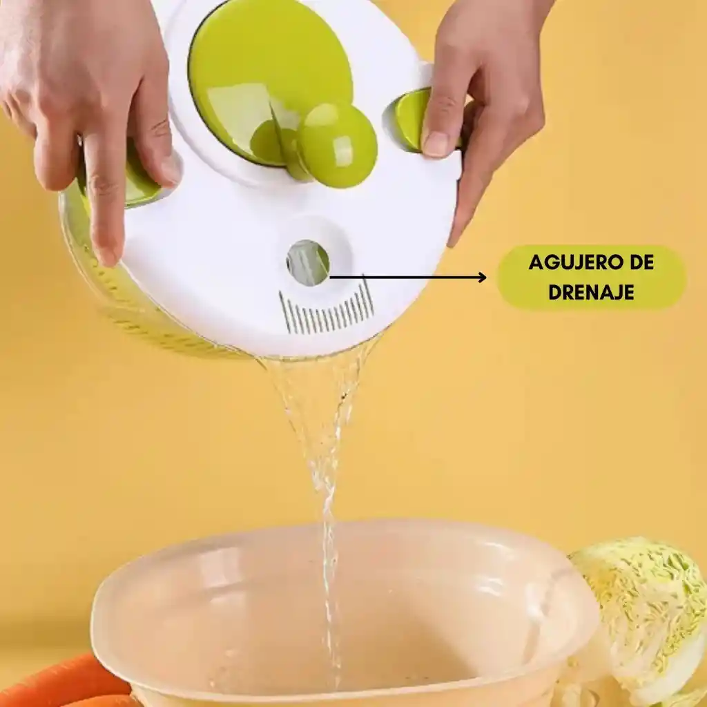 Escurridor Centrifugador Secadora De Verduras Fruta Cocina