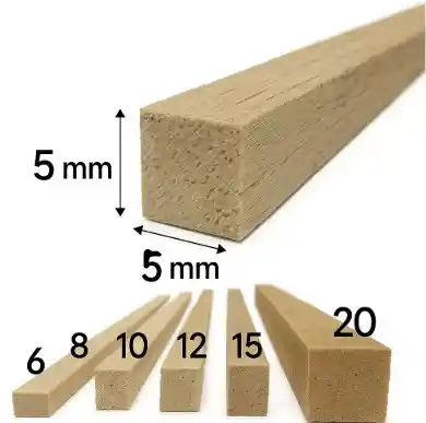 Palo De Balso 5x5 - 90 Cm Largo