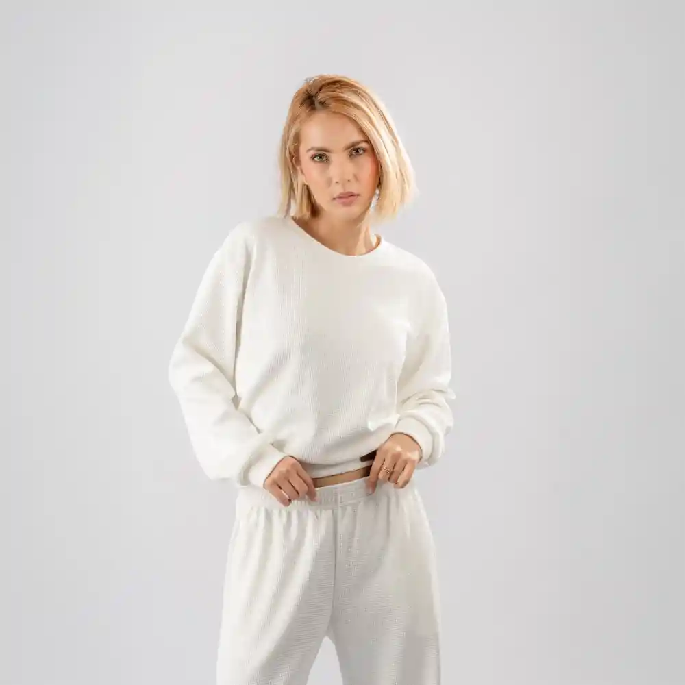 Multiusos Dos Piezas Tela Galleta, Talla Xl Marfil