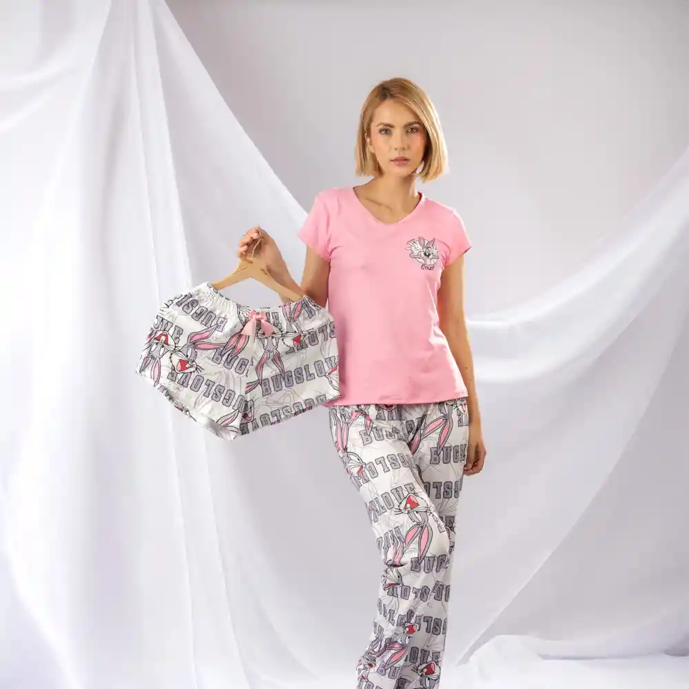 Pijama Tres Piezas Bugs Bunny, Talla M