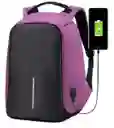 Morral Almacenamiento Bolso Antirrobo Morado