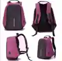 Morral Almacenamiento Bolso Antirrobo Morado