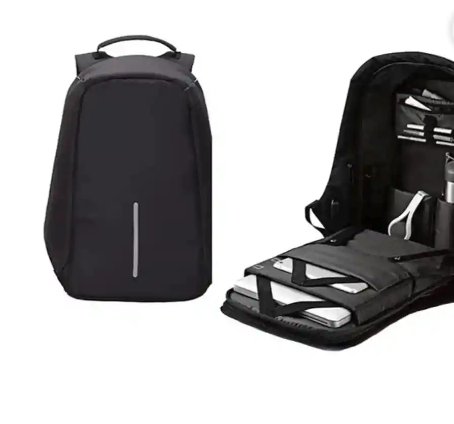 Morral Almacenamiento Bolso Morral Antirrobo Negro