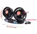 Mini Ventilador Doble Para Carro Y Oficina Graduable Conexion Usb