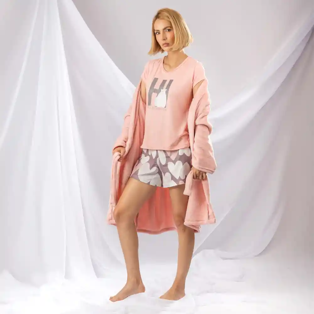 Pijama Tres Piezas De Oso Polar, Talla Xl