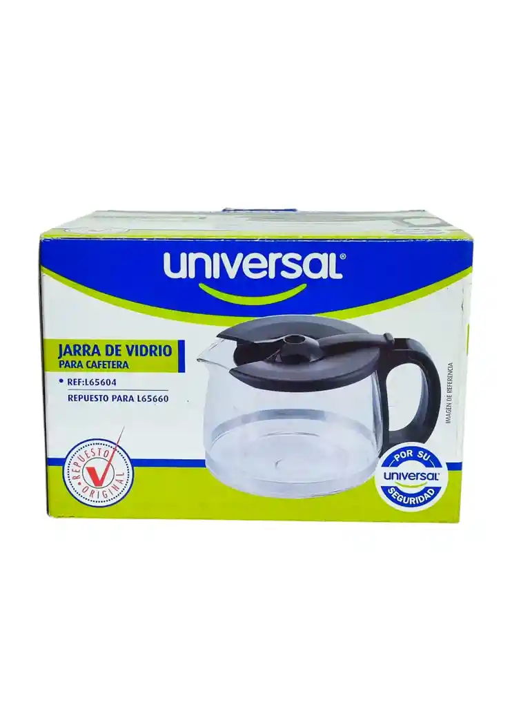 Repuesto Jarra De Vidrio Cafetera Universal 4-6 Tazas