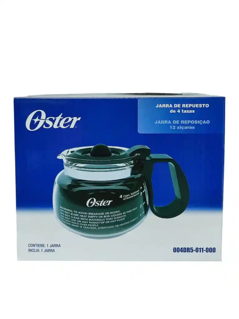 Repuesto Original Jarra Cafetera Oster 4 Tazas