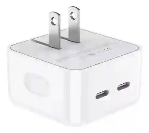 Cargador Iphone 50w Carga Rápida 2 Puertos Adaptador Generico
