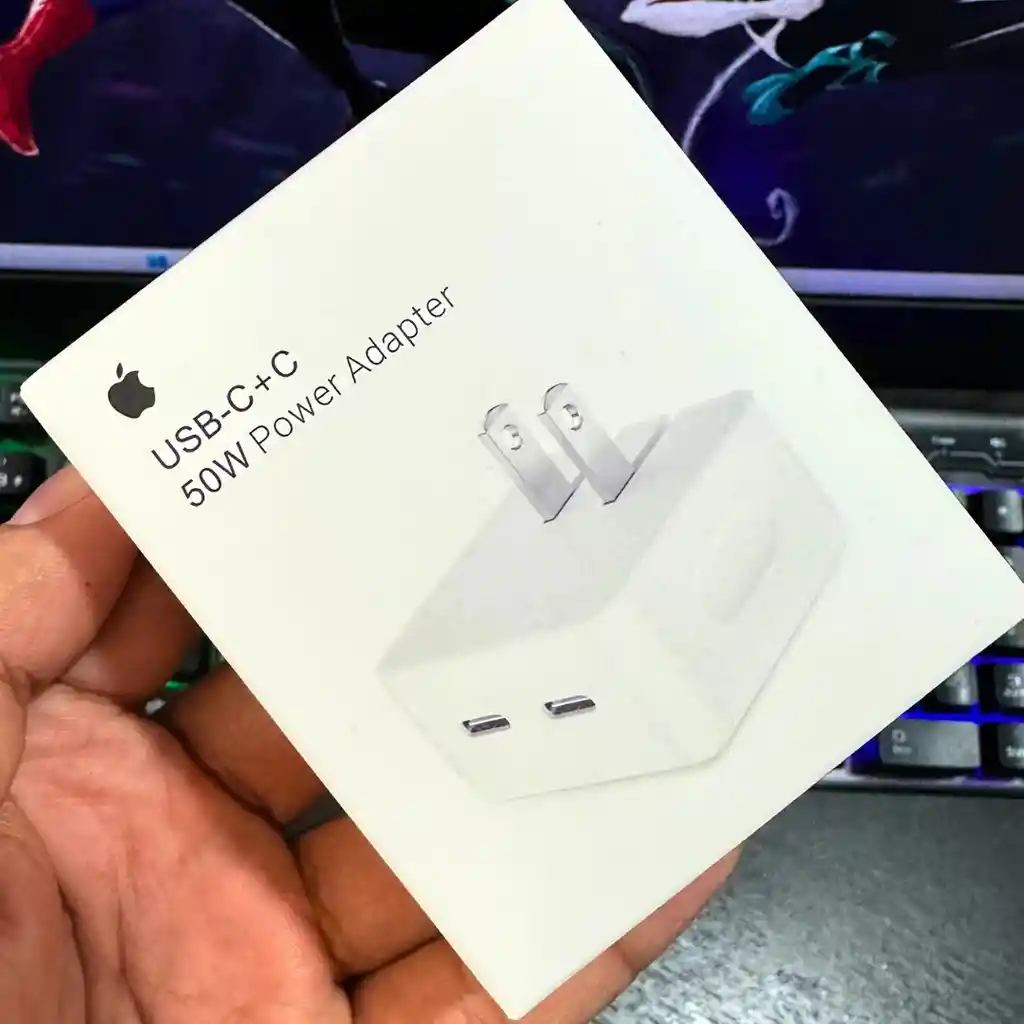 Cargador Iphone 50w Carga Rápida 2 Puertos Adaptador Generico