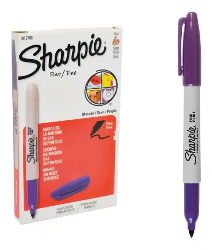 Marcador Sharpie Color Morado