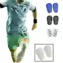 Mini Espinilleras Canilleras Futbol Protección Comodidad Color Negro