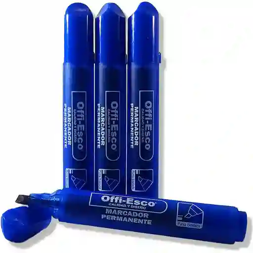Marcador Permanente Offi-esco Color Azul