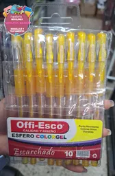 Esfero Color Gel (dorado)