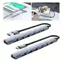 Hub Usb/tipo C 3.0 7 Puertos En Aluminio