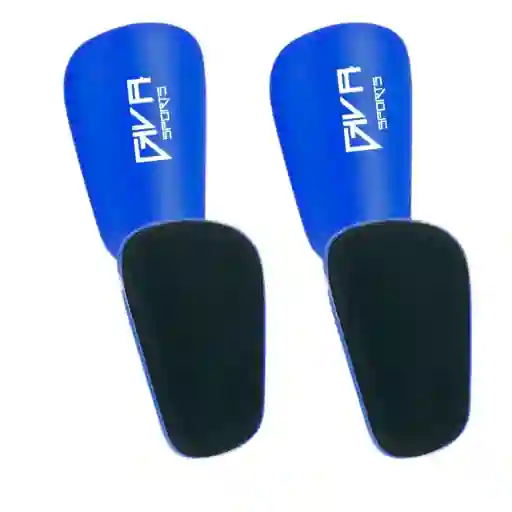 Mini Espinilleras Canilleras Futbol Protección Comodidad Color Azul