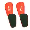 Mini Espinilleras Canilleras Futbol Protección Comodidad Color Rojo
