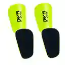 Mini Espinilleras Canilleras Futbol Protección Comodidad Color Amarillo Fluorescente