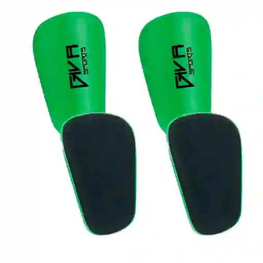 Mini Espinilleras Canilleras Futbol Protección Comodidad Color Verde