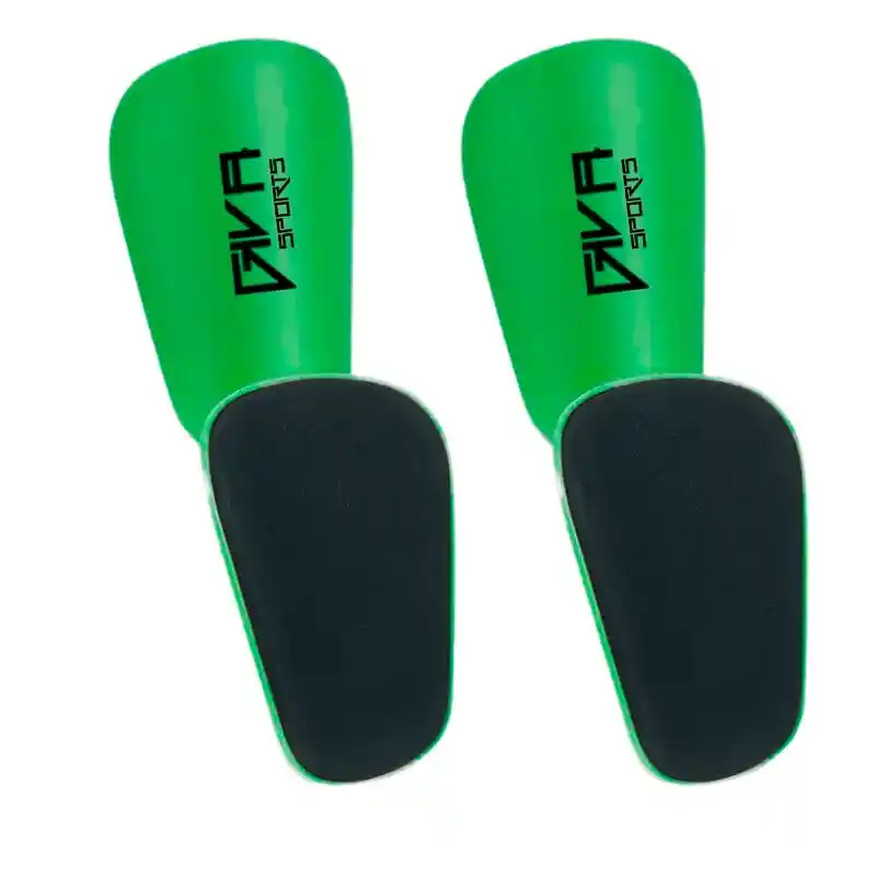 Mini Espinilleras Canilleras Futbol Protección Comodidad Color Verde