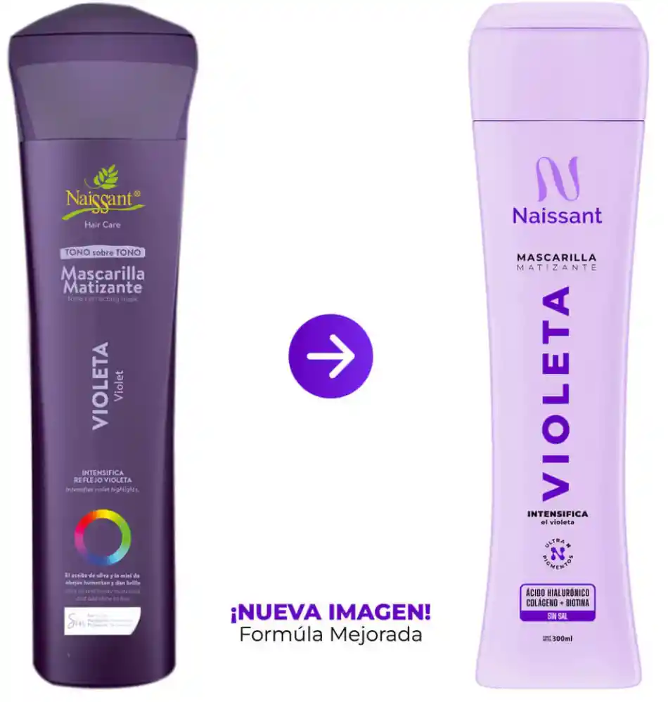 Naissant Mascarilla Matizante Violeta 300ml