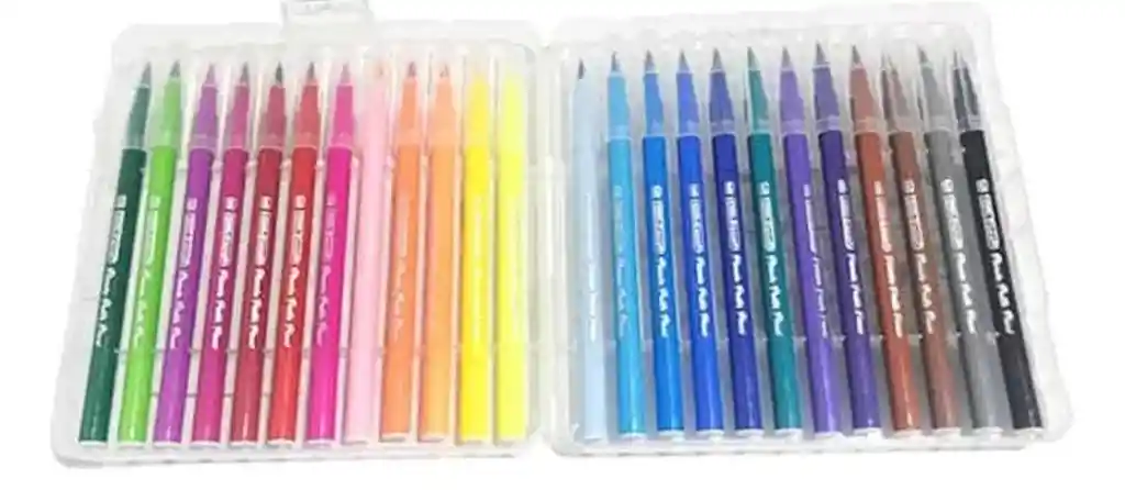 Plumones Punta Pincel X24und Offi-esco