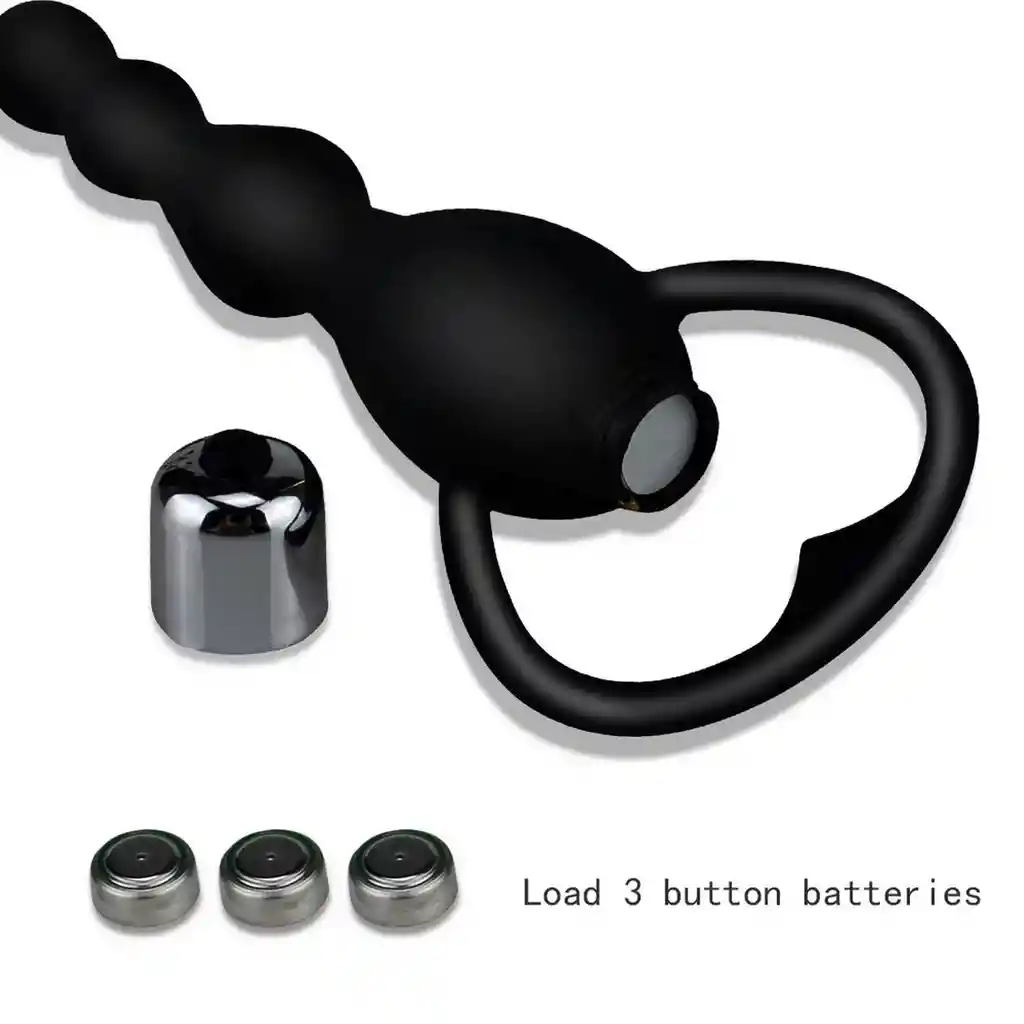 Plug Anal Vibrador Silicona Juguete + Baterias 26495-16