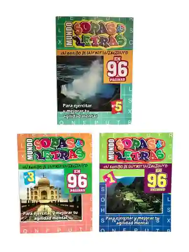 Libro Sopas De Letras 96 Paginas Diseño Surtido