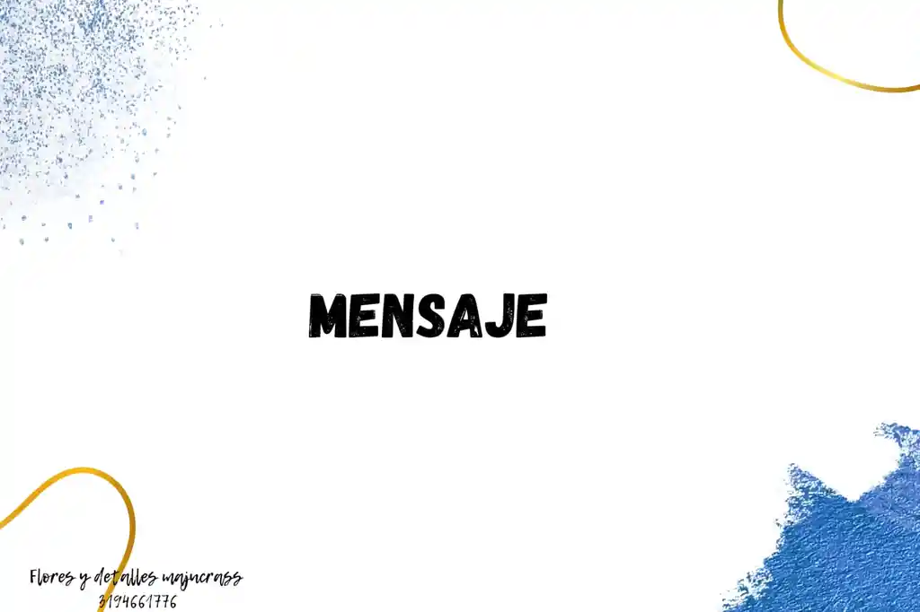 Tarjeta Personalizada En Solicitud Especial Escribe El Mensaje