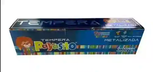 Payasito Tempera Color Metalico X 6