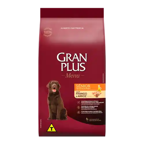 Alimento Seco Granplus Menu Perro Senior Sabor Pollo Arroz 3kg