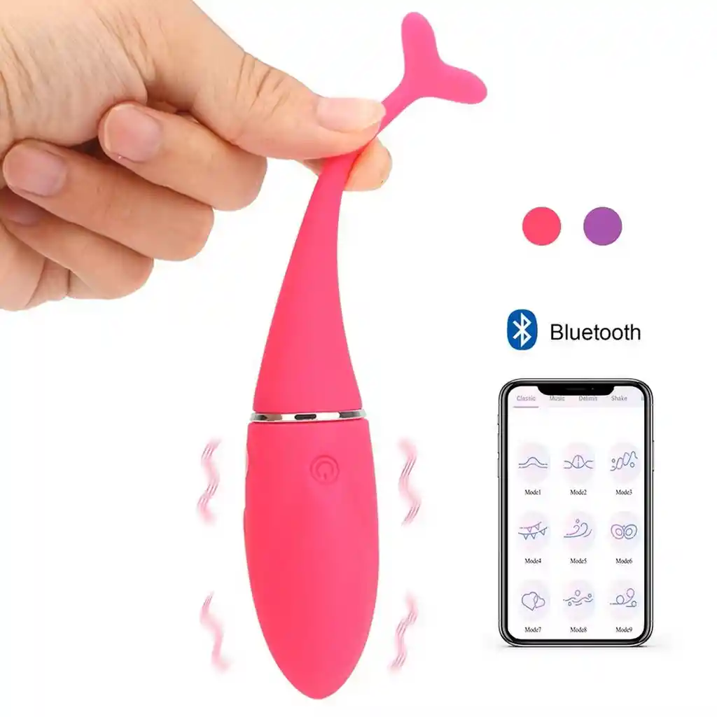 Vibrador Consolador Delfin Recargable Control Movil 26495-42