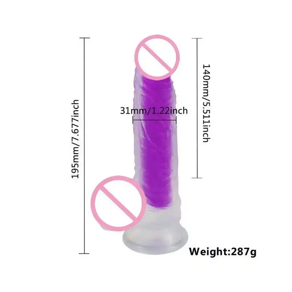 Dildo Consolador Neòn Consolador Juguete Silicona 26495-36