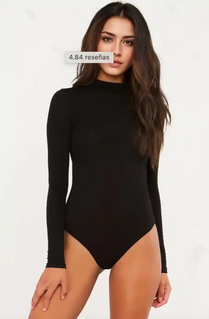 Body Cuello Talla M/l Negro