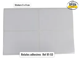 Rotulo Adhesivo 5 X 8cm X 4 Und Ref 81-53