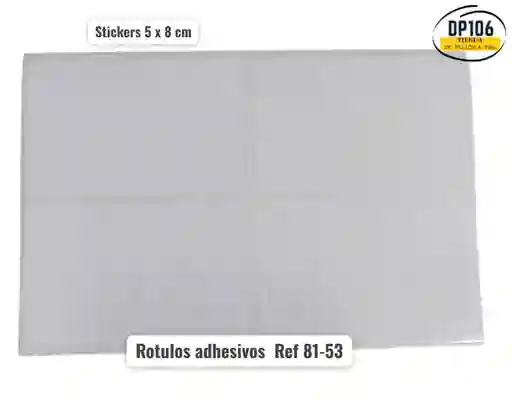 Rotulo Adhesivo 5 X 8cm X 4 Und Ref 81-53